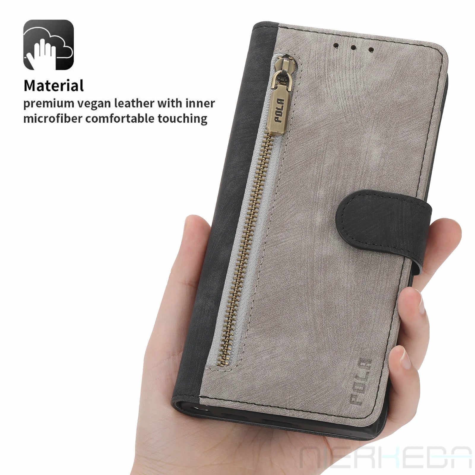 Flip Wallet Leather Galaxy A and M Case - DealJustDeal