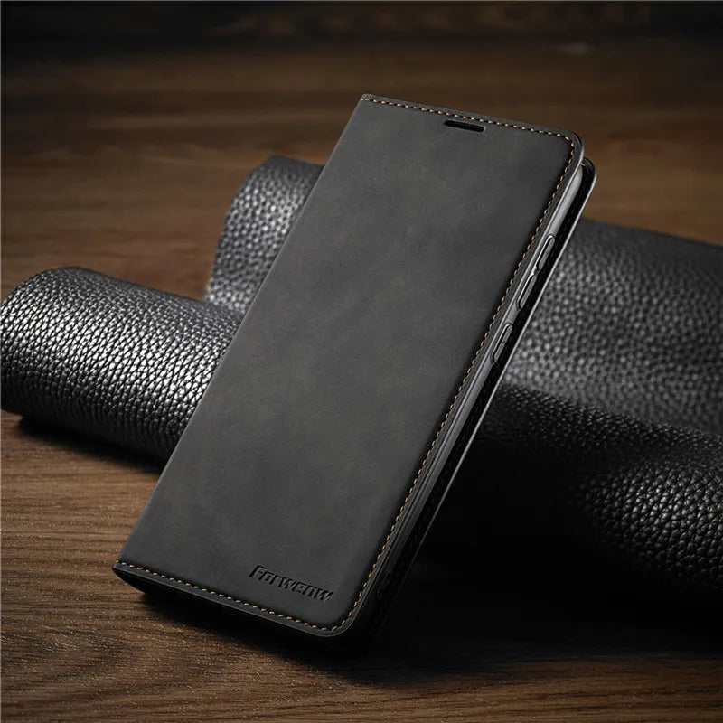 Magnetic Wallet Leather Galaxy A and M Case - DealJustDeal