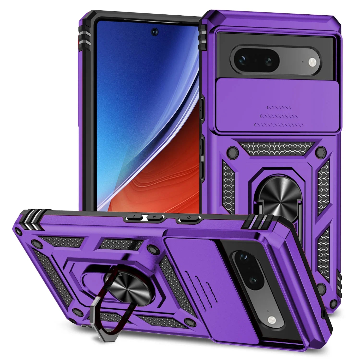 Military Slide Push Window Shockproof Google Case - DealJustDeal