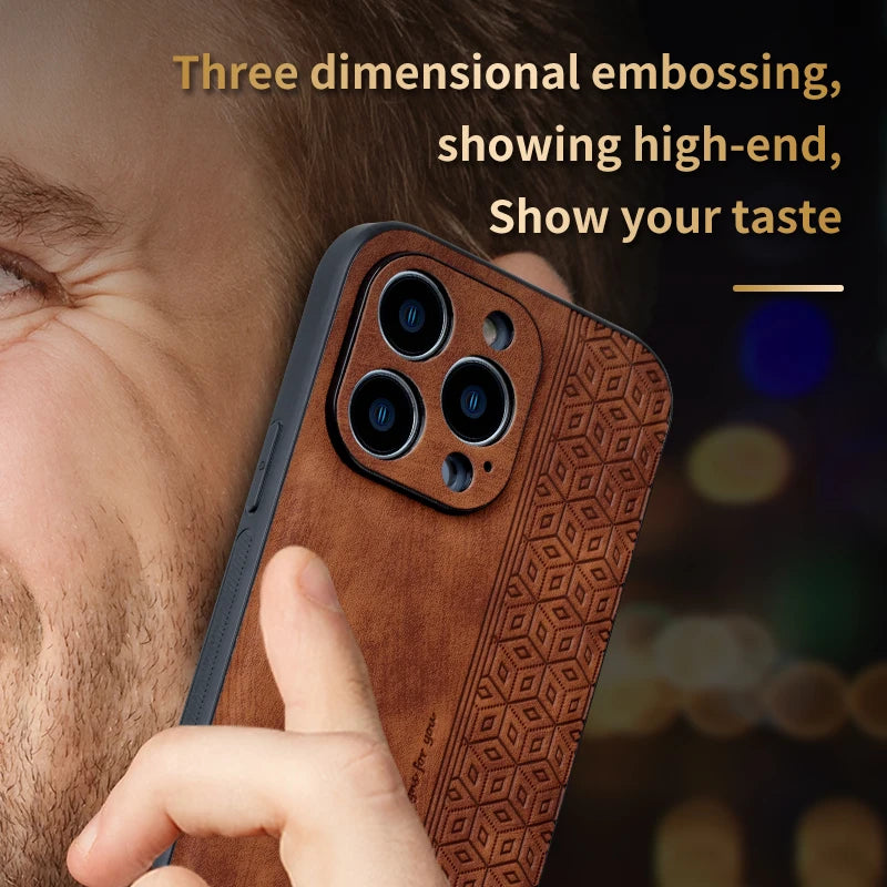 Leather Elite Shock Proof Cell iPhone Case - DealJustDeal