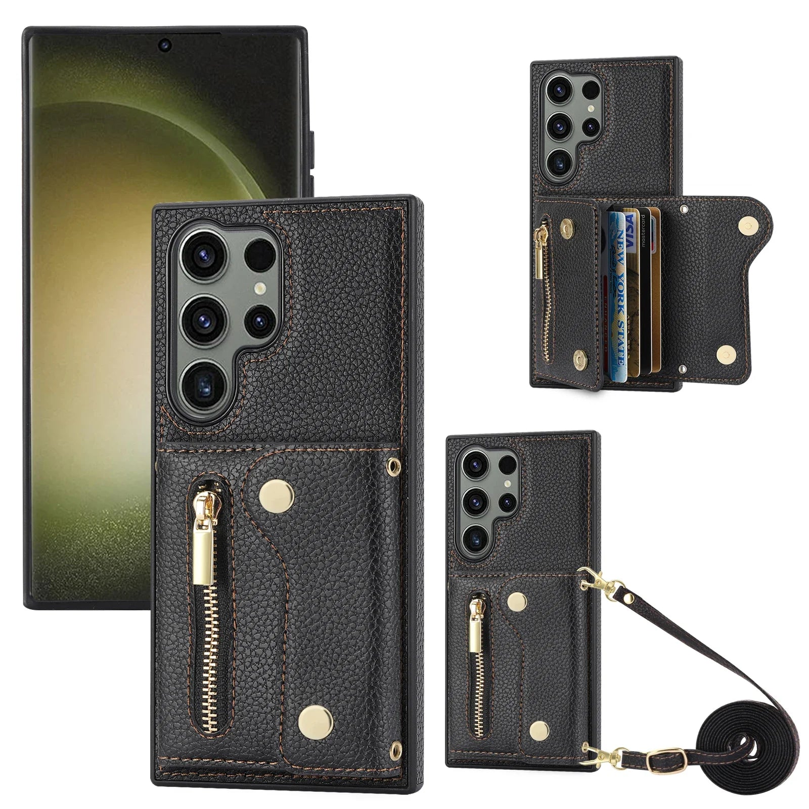 Cards Slot Wallet Leather Galaxy A Case - DealJustDeal