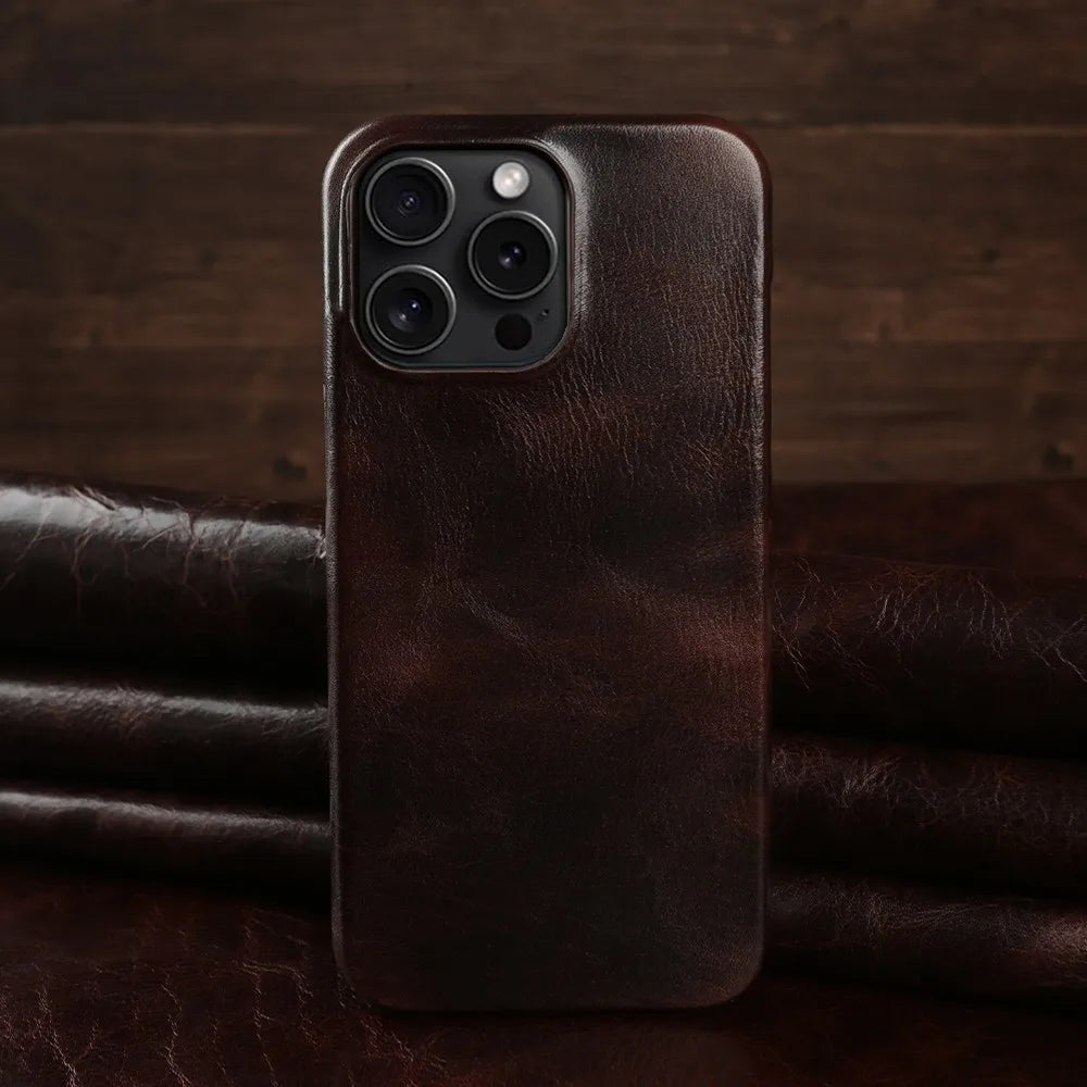 Durable Genuine Leather iPhone Case - DealJustDeal