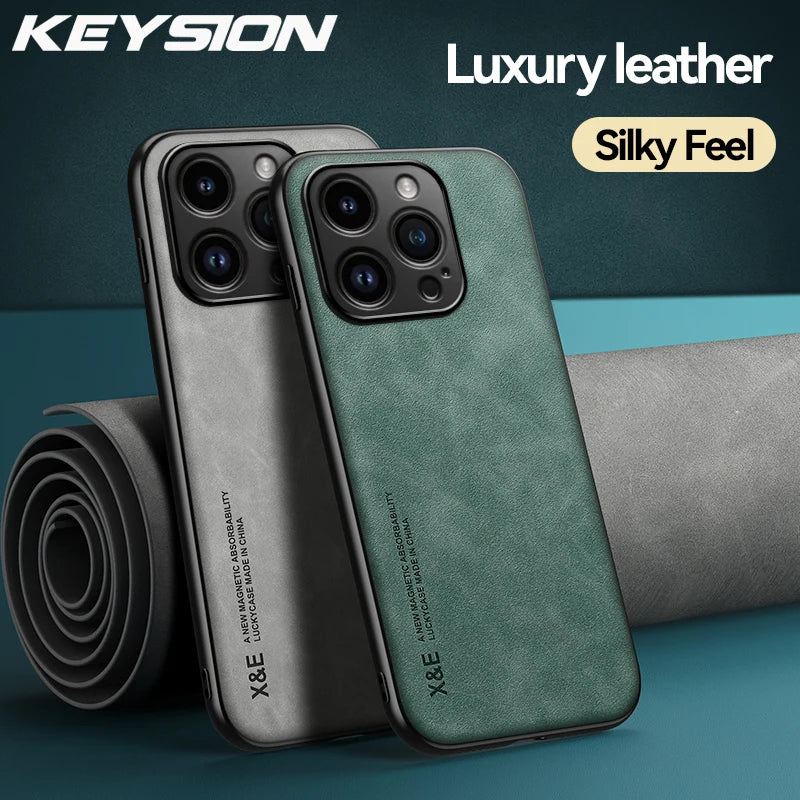 Silicone+PC Shockproof Leather iPhone Case - DealJustDeal