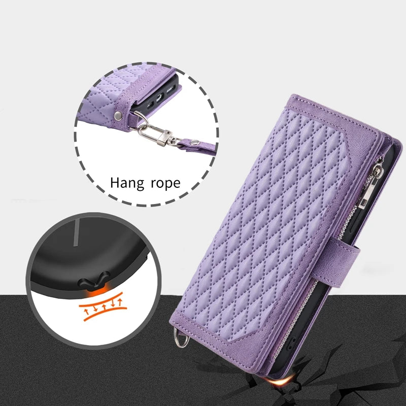 Flip Wallet Card Leather Galaxy Note and S Case - DealJustDeal