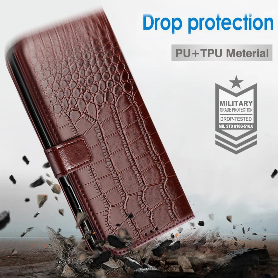 Flip Card Slot Leather Wallet iPhone Case - DealJustDeal