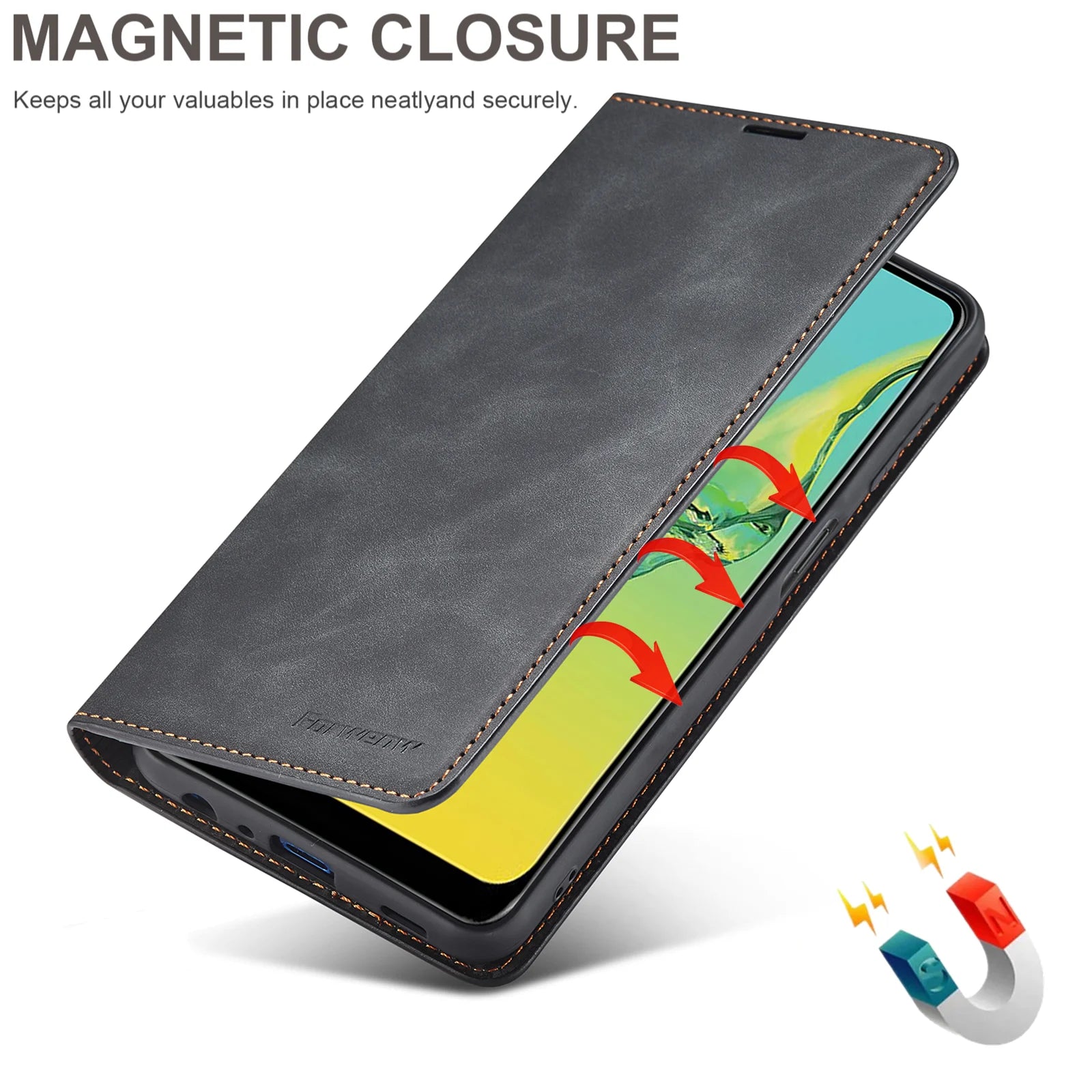 Flip Wallet Leather Galaxy A and M Case - DealJustDeal