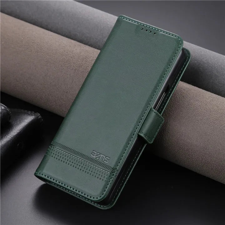 Texture Wallet Magnet Leather Galaxy Z Fold Case - DealJustDeal