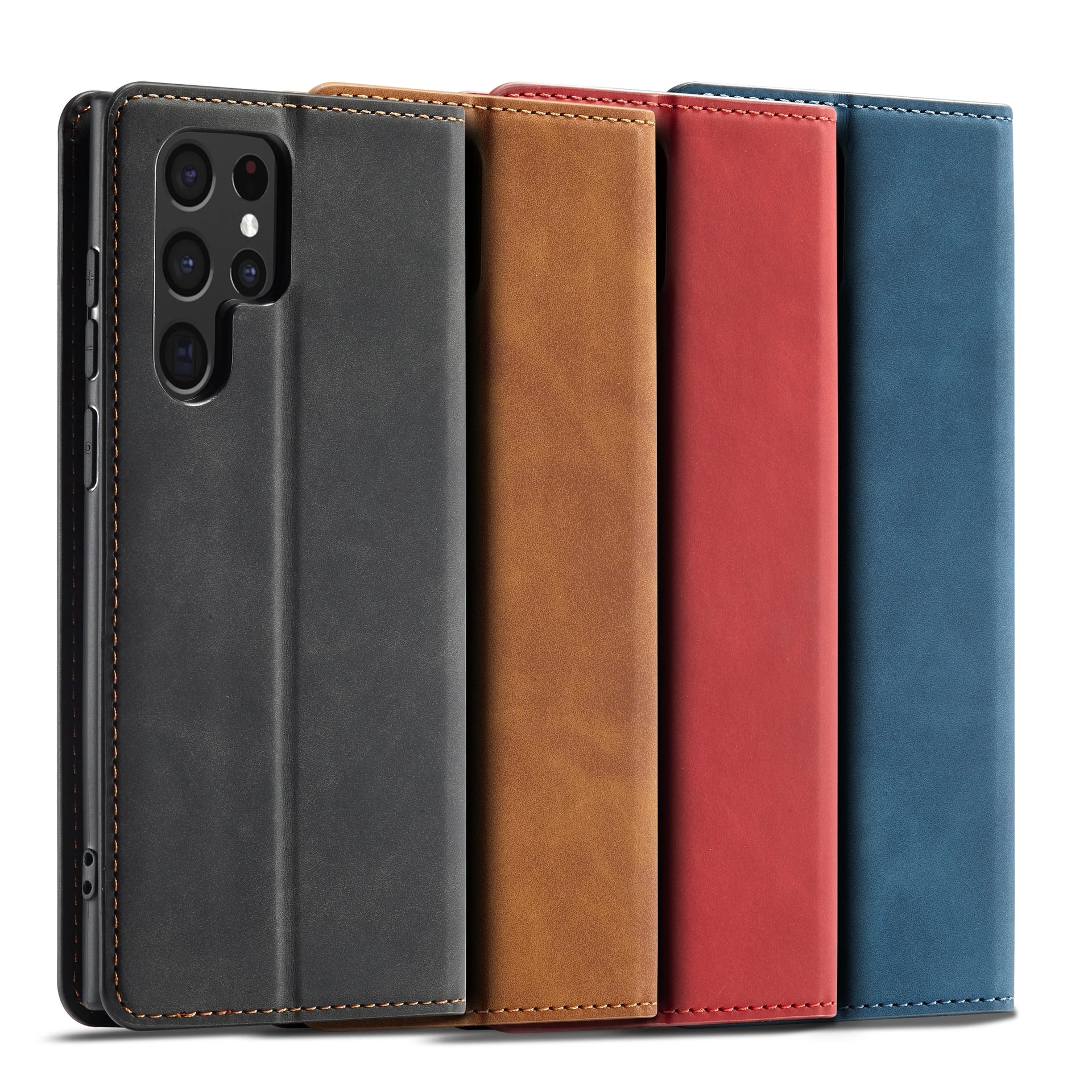 Flip Wallet Leather Galaxy A Case - DealJustDeal