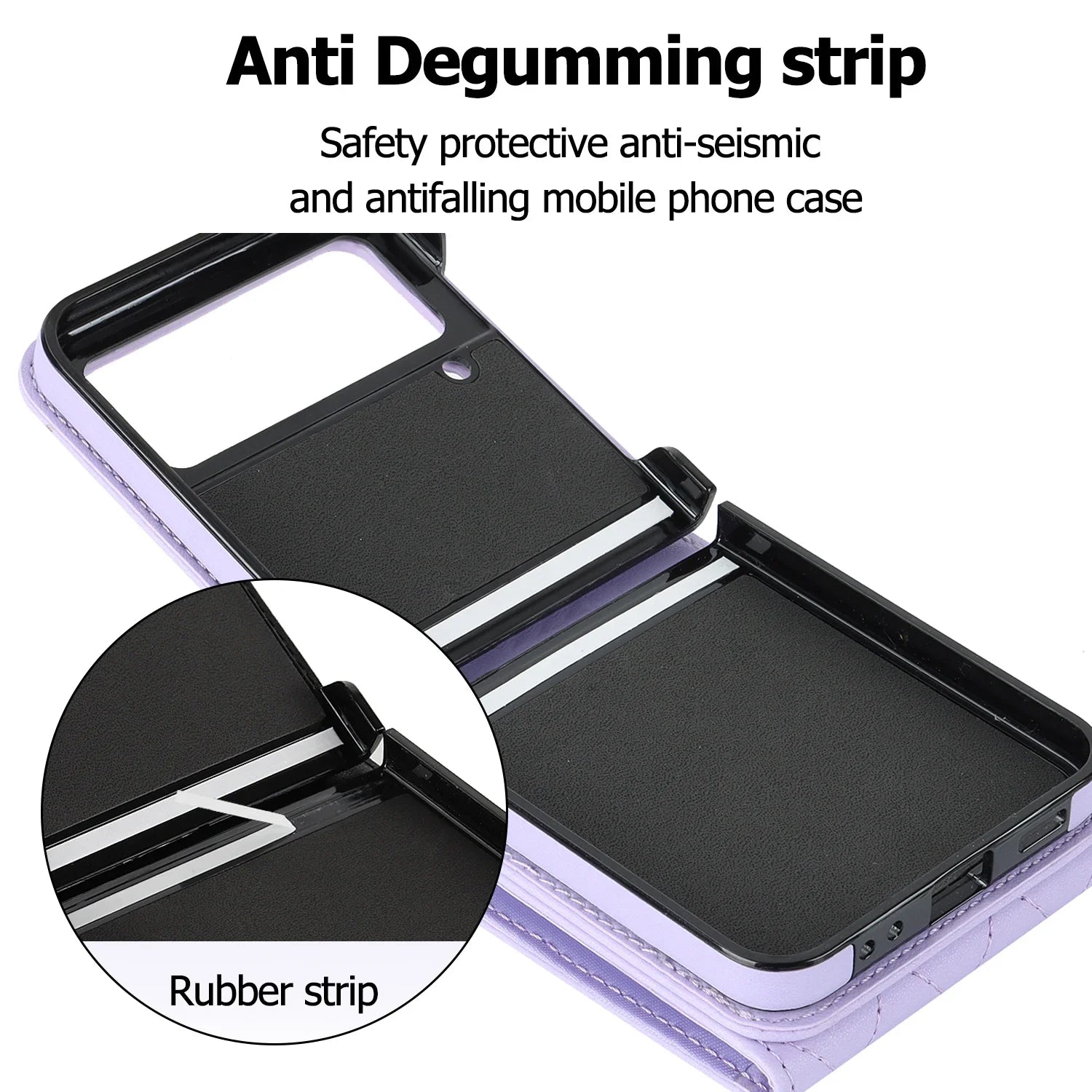 Wallet RFID Card Slot Leather Galaxy Z Flip Case - DealJustDeal