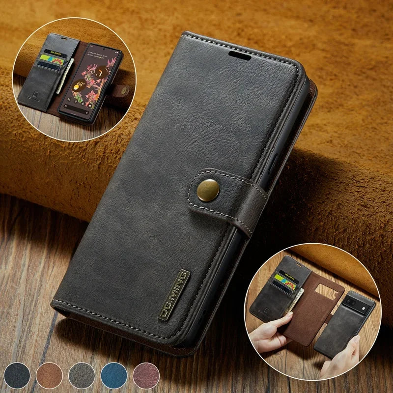 Magnetic 2 in 1 Detachable Wallet Google Case - DealJustDeal