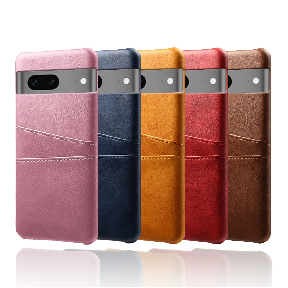 Leather Card Holder Google Case - DealJustDeal