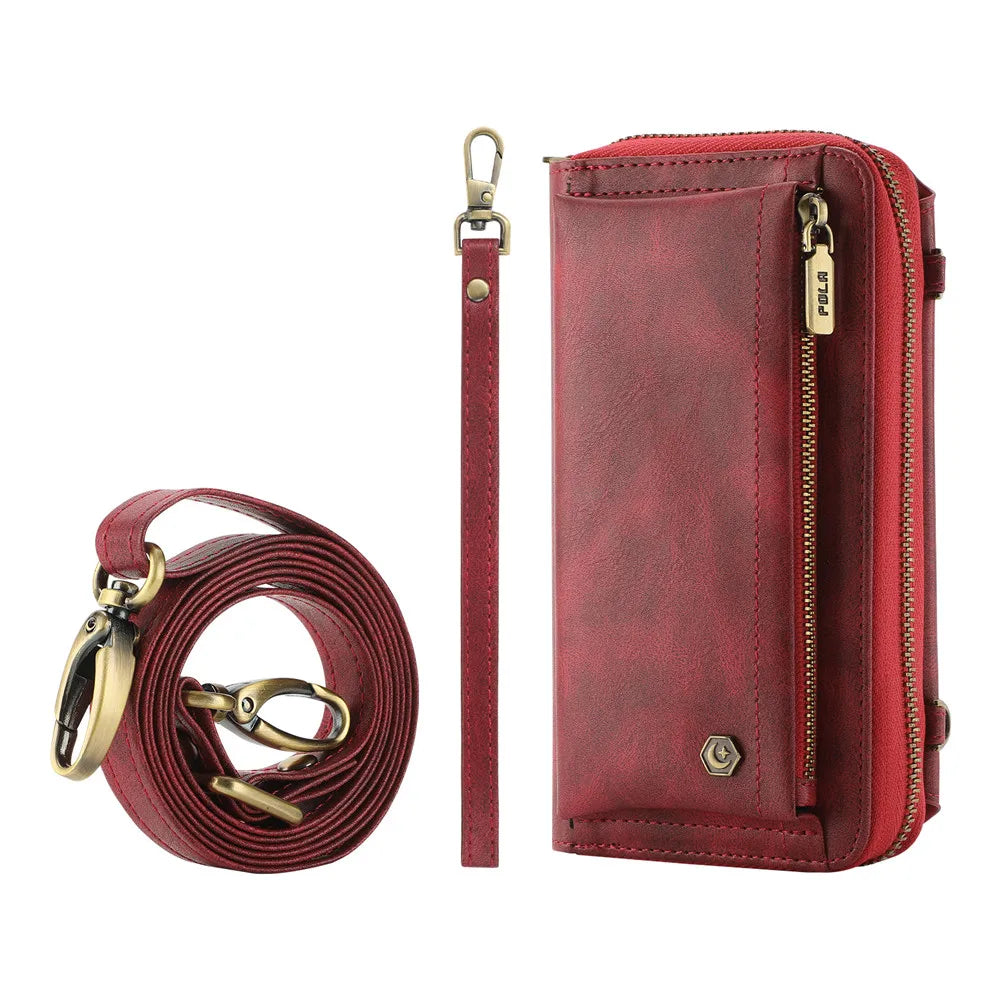 Crossbody Wallet Leather Galaxy S and Note Case - DealJustDeal