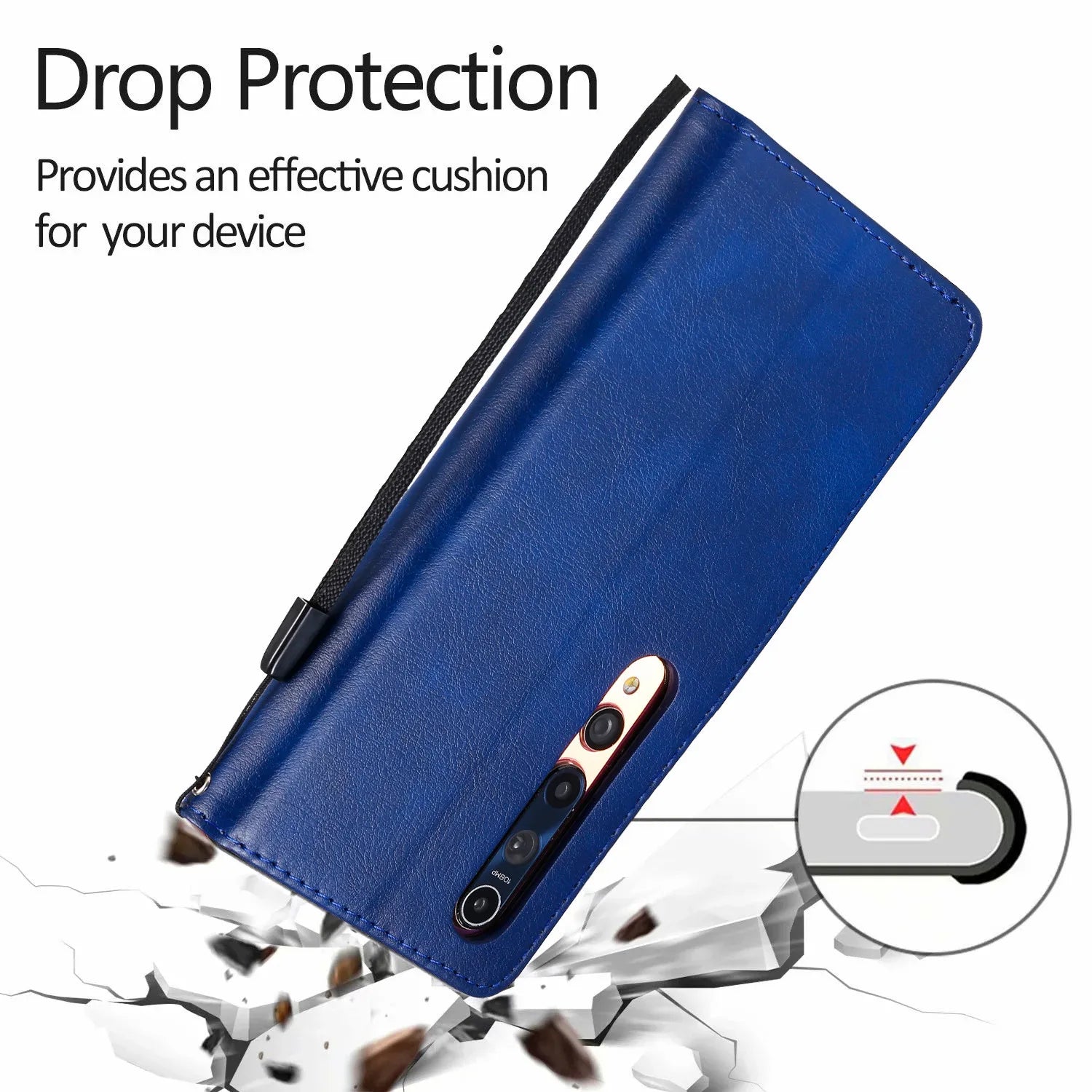 Leather Card Slots Wallet Holder Stand Flip iPhone Case - DealJustDeal
