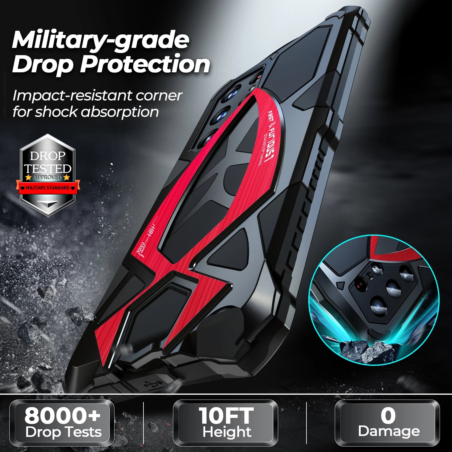 Metal Military Anti Drop Galaxy S Case - DealJustDeal