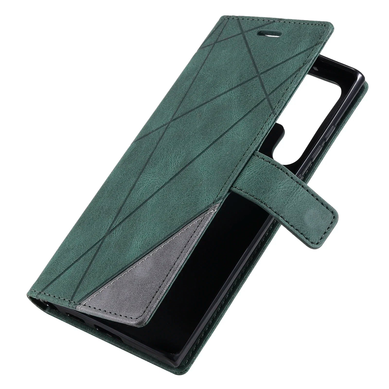 Card Slot Magnetic Leather Galaxy A, Note and S Case - DealJustDeal