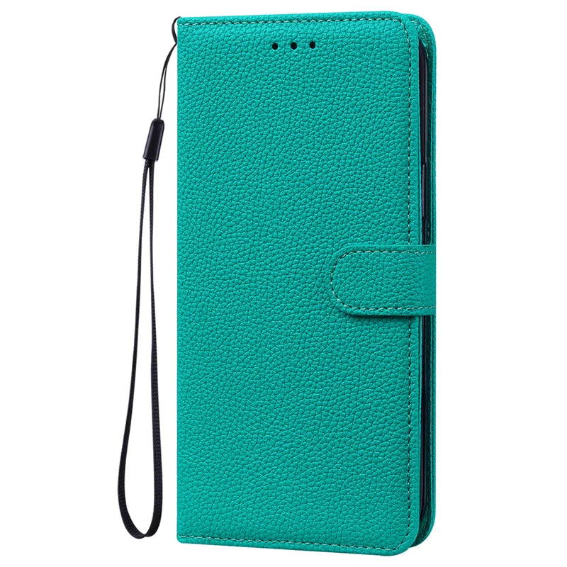 Fashion Lychee Pattern Wallet Bag Money Card Slot Holder iPhone Case - DealJustDeal