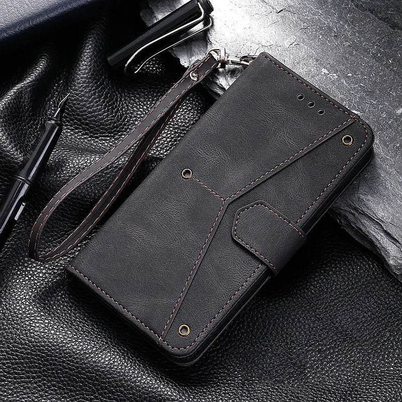 Lanyard Card Pocket Flip PU Leather Wallet Google Case - DealJustDeal