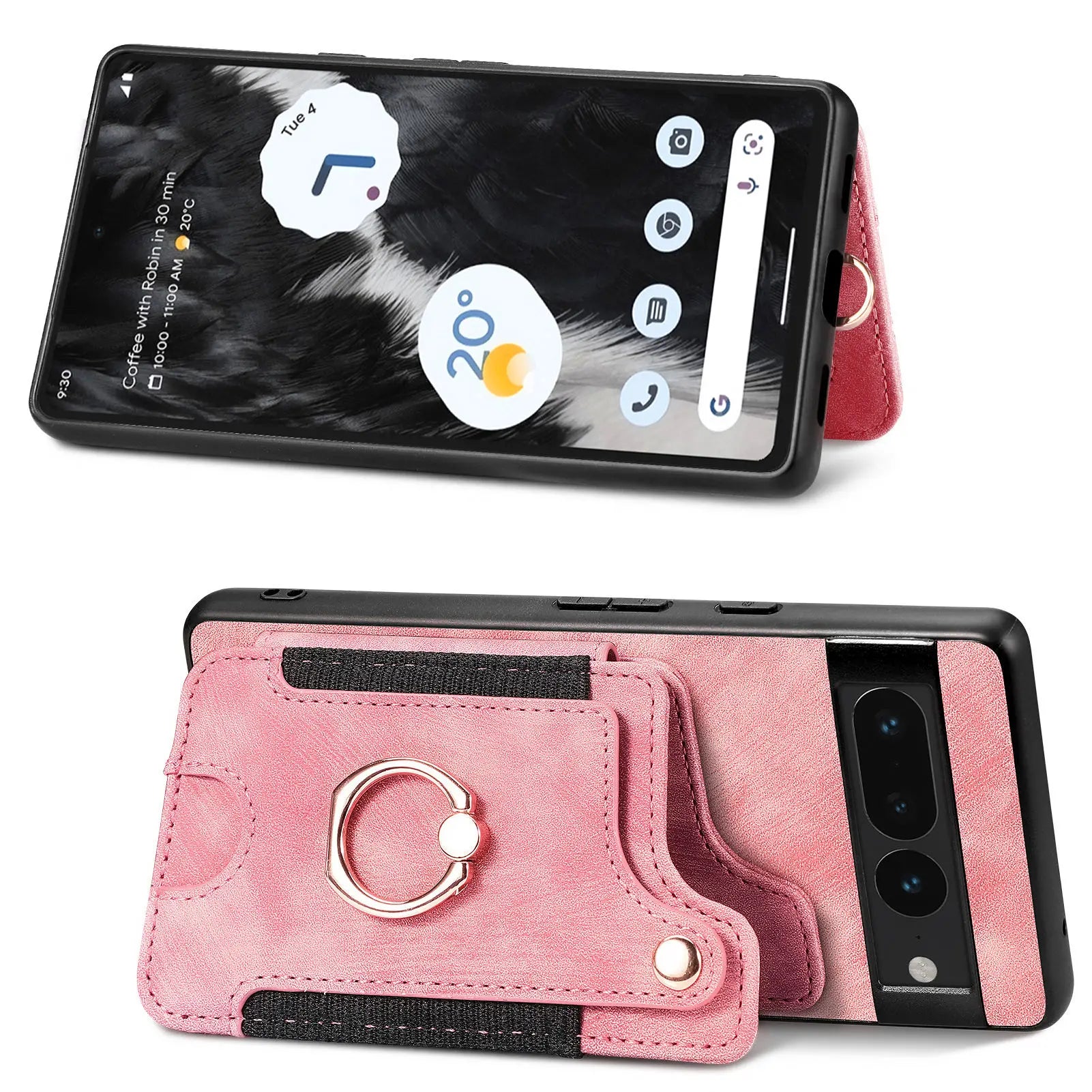 RFID Cards Slot Wallet Magnetic Leather Google Case - DealJustDeal