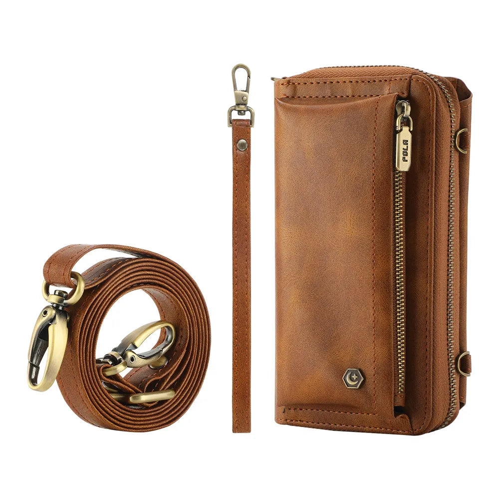 Crossbody Wallet Leather Galaxy S and Note Case - DealJustDeal