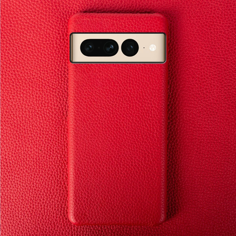 Litchi Design Genuine Leather Google Case - DealJustDeal