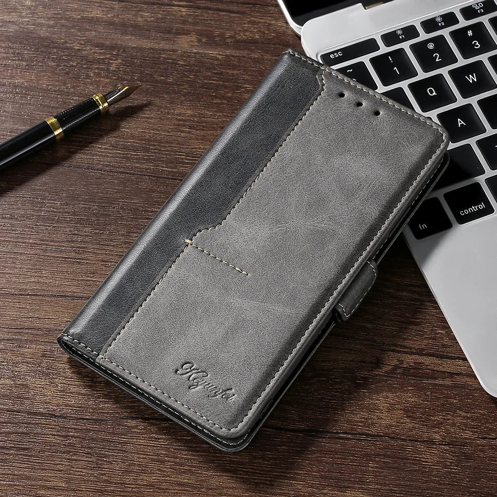 Leather Wallet Card Slot Flip Google Case - DealJustDeal