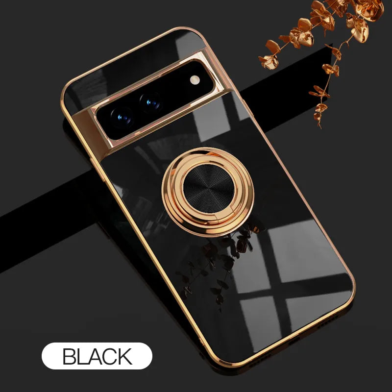 Electroplated Magnetic Google Cover With Ring Lens Protective Shell - DealJustDeal