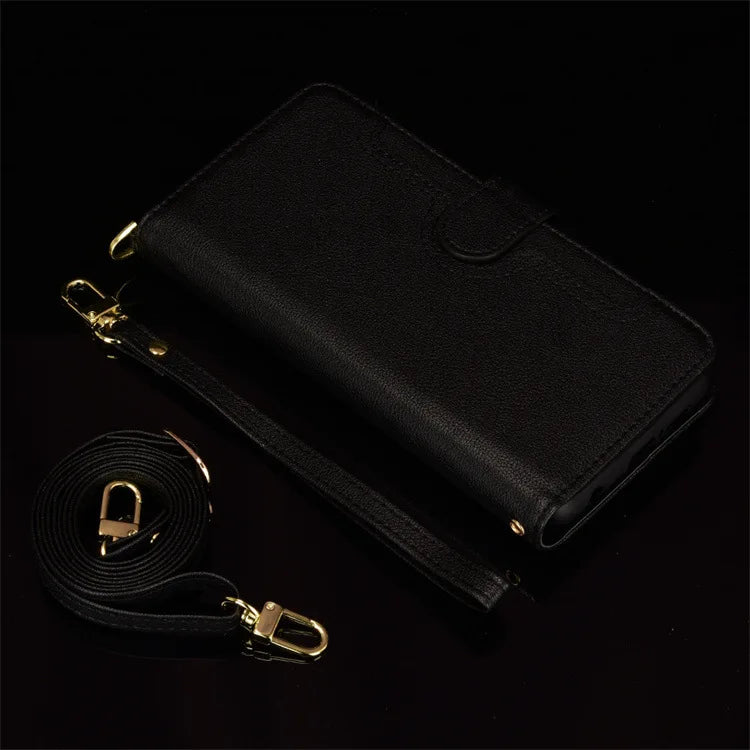 Magnetic Wallet Zipper Leather Galaxy Z Fold Case - DealJustDeal