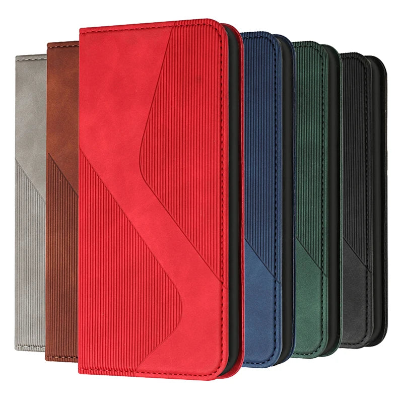 Flip Wallet Magnetic Leather Book Galaxy A Case - DealJustDeal