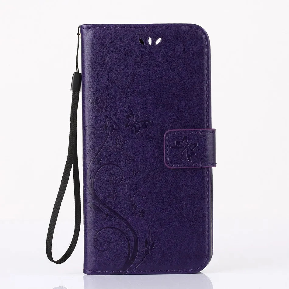 Stand Leather Flip Wallet iPhone Case - DealJustDeal