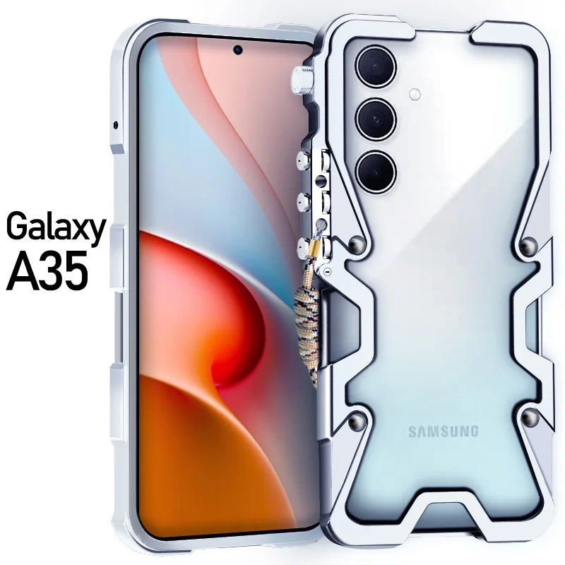 galaxy Metal Bumper Fashion Robot arm galaxy A, M and S Case - DealJustDeal