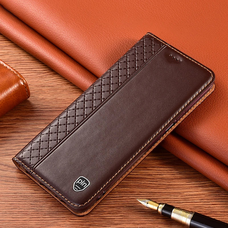 Wallet Magnetic Flip Retro Genuine Leather Galaxy S Case - DealJustDeal