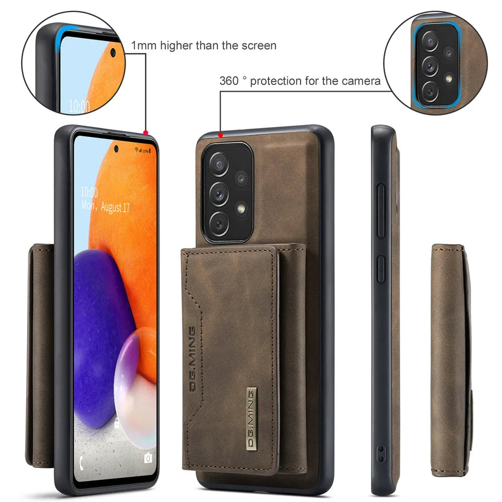 2 in 1 Detachable Magnetic Leather Galaxy A Case - DealJustDeal