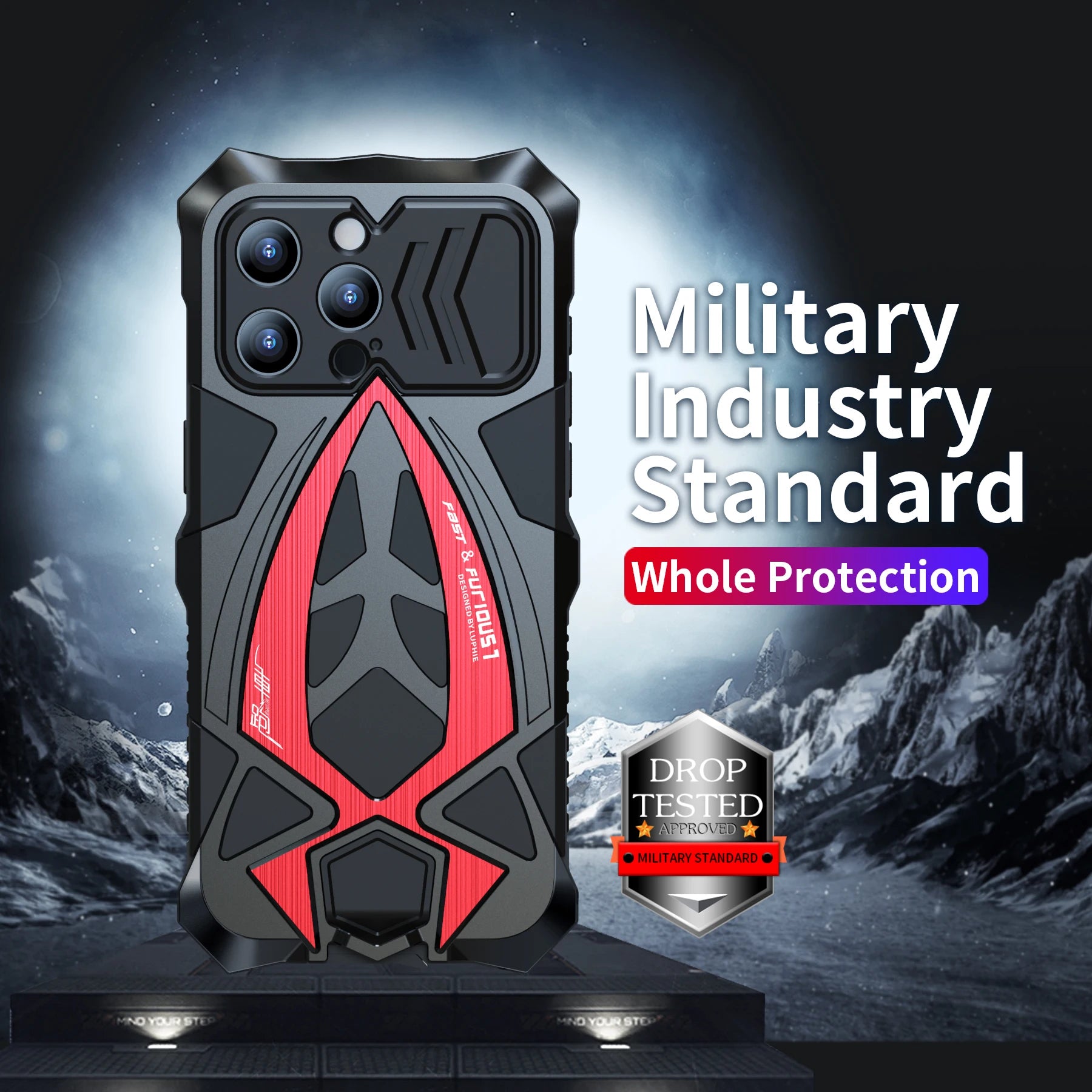 Shockproof Aluminum Outdoor Armor Anti-knock iPhone Case - DealJustDeal