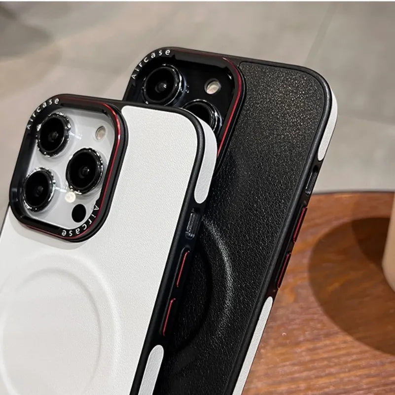 Magnetic Masafe Leather iPhone Case - DealJustDeal