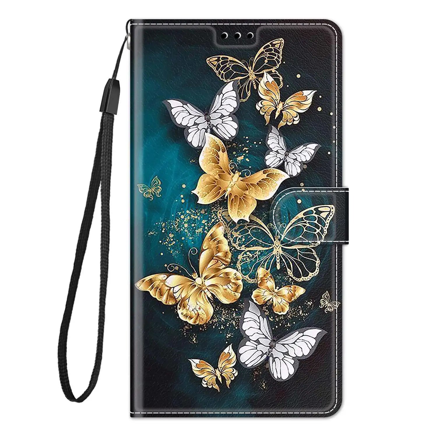 Butterfly Pattern Wallet Flip Magnetic Leather Google Case - DealJustDeal