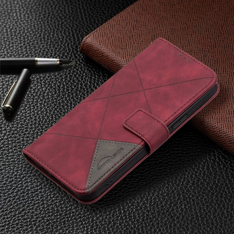 Wallet Magnetic Flip Shockproof Leather iPhone Case - DealJustDeal