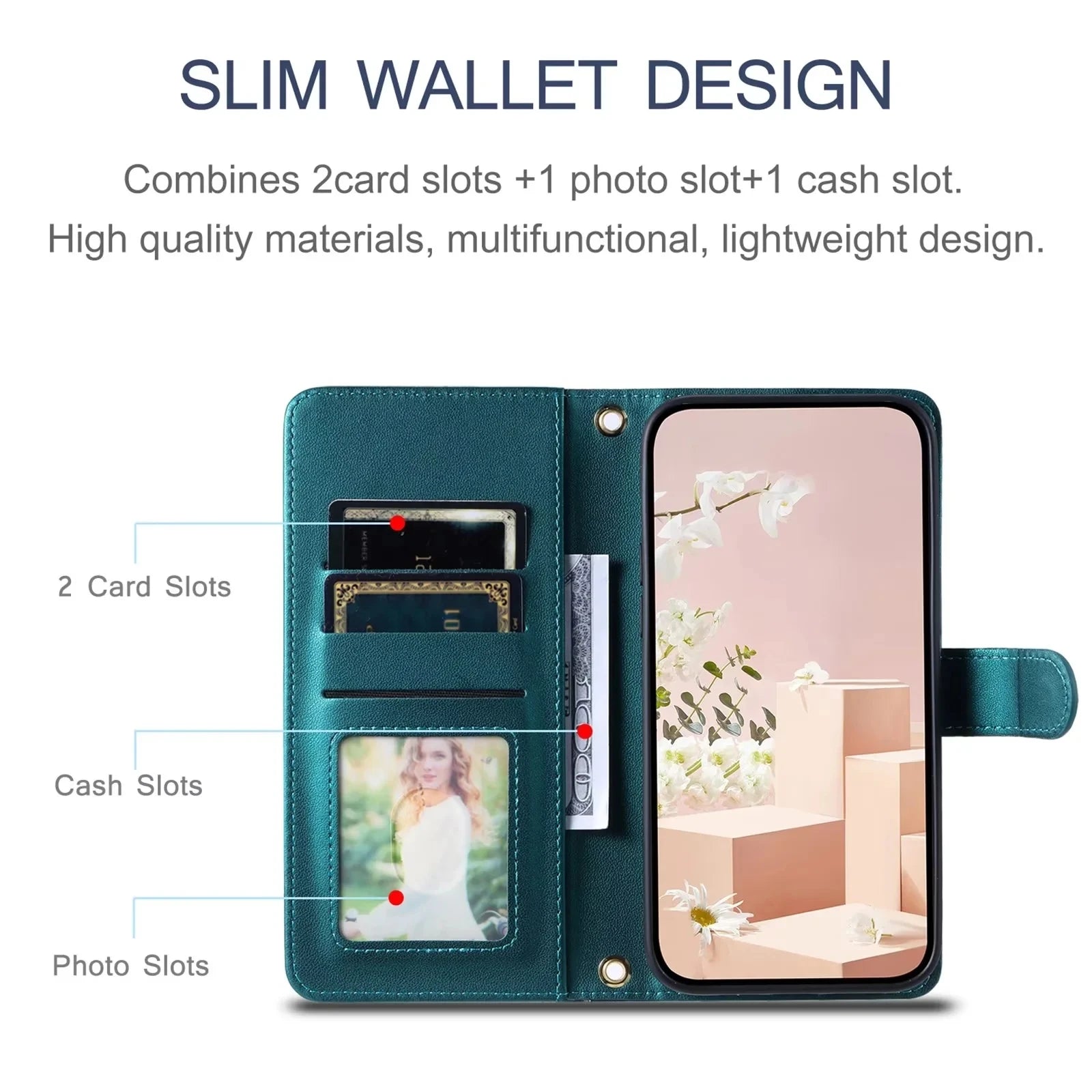 Flip Leather Wallet Google Case With Lanyard - DealJustDeal