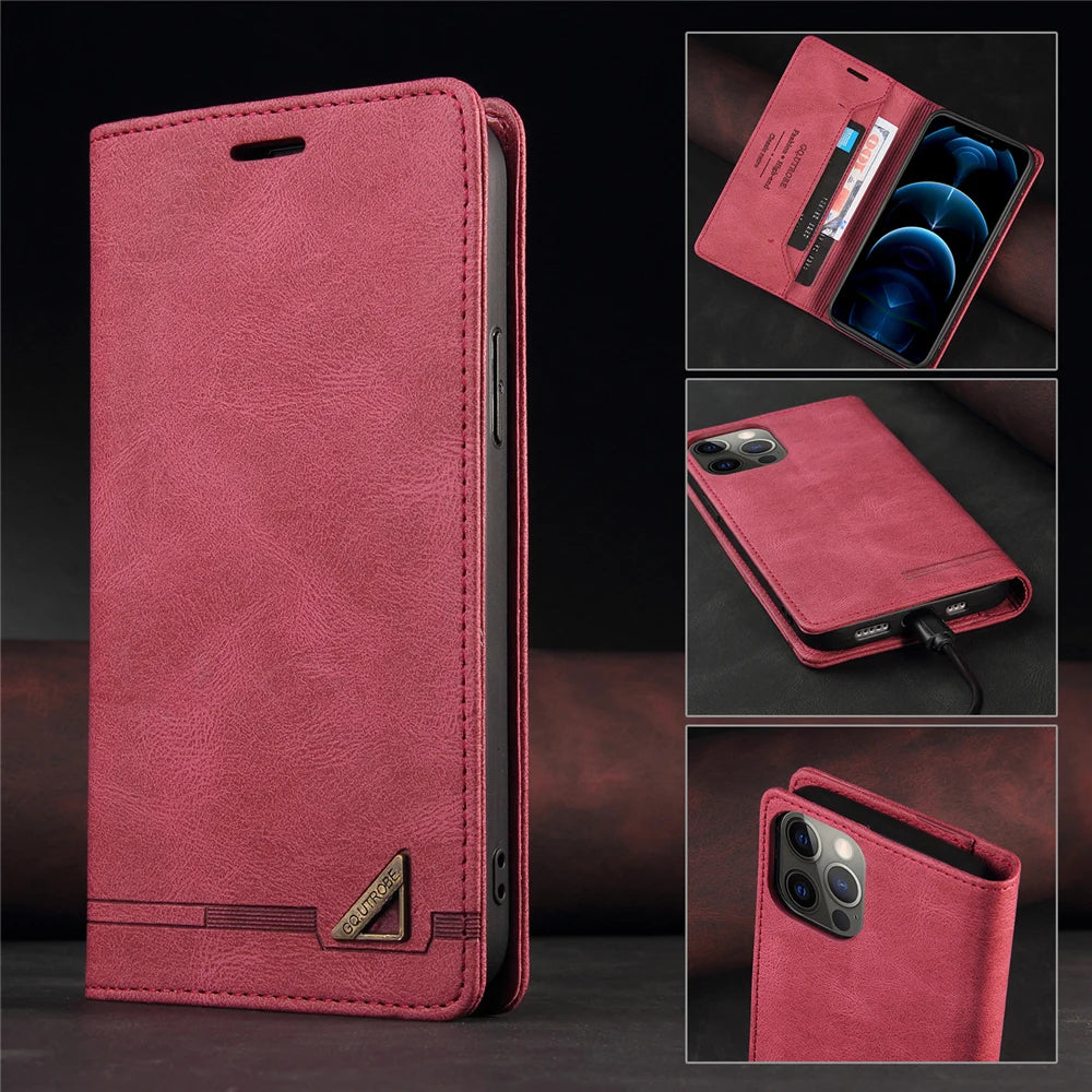 Wallet Card Leather Flip Galaxy A Case - DealJustDeal