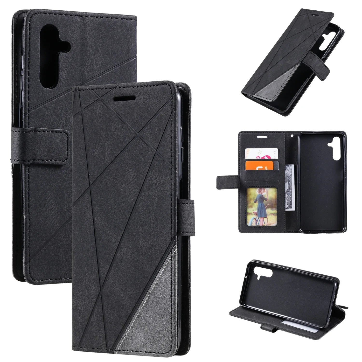 Flip Leather Wallet Galaxy A Case - DealJustDeal