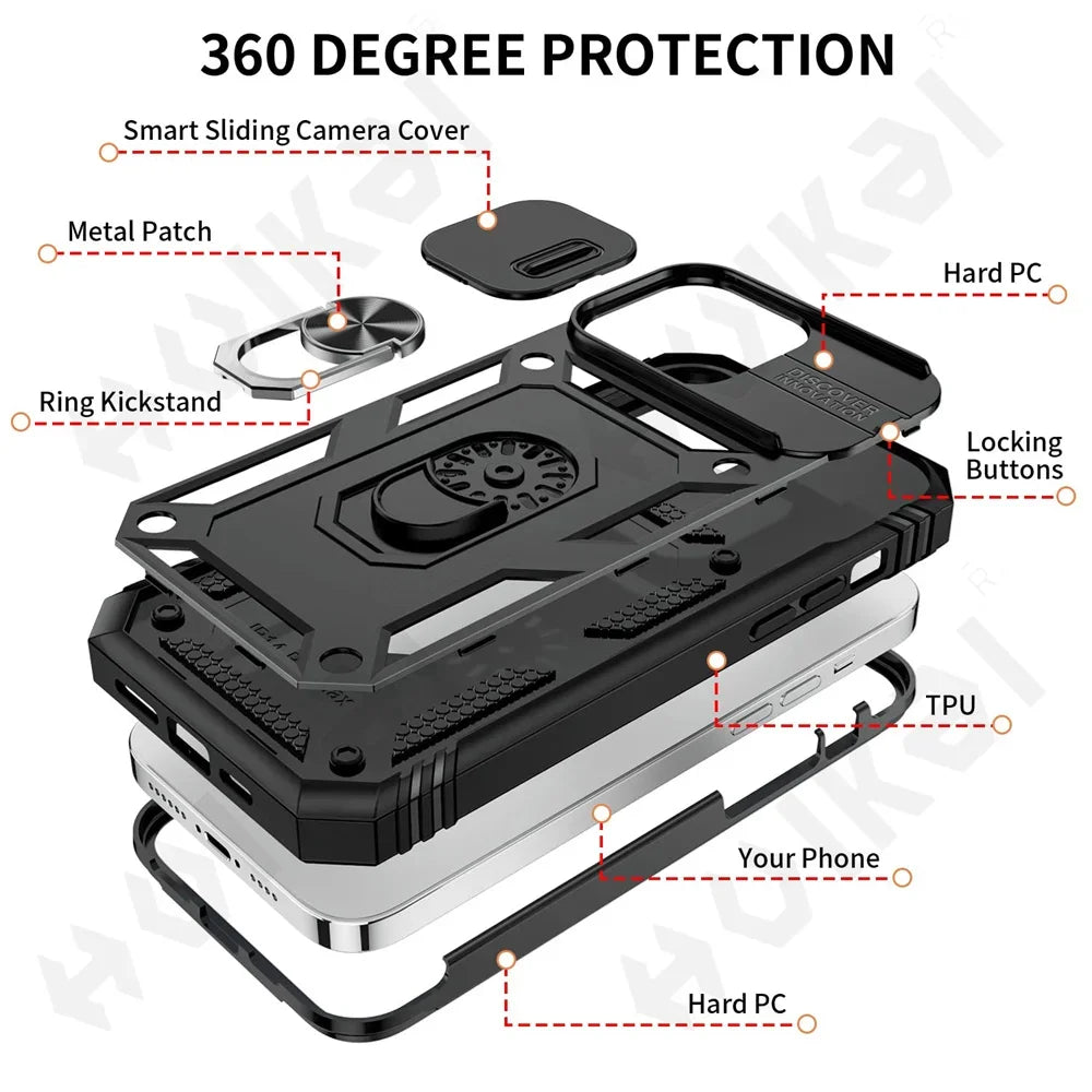 Rugged Slide Camera iPhone Case - DealJustDeal