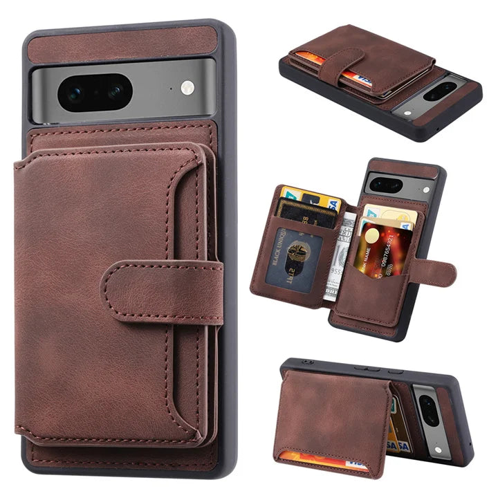 Leather Card Slot RFID Block Google Case - DealJustDeal