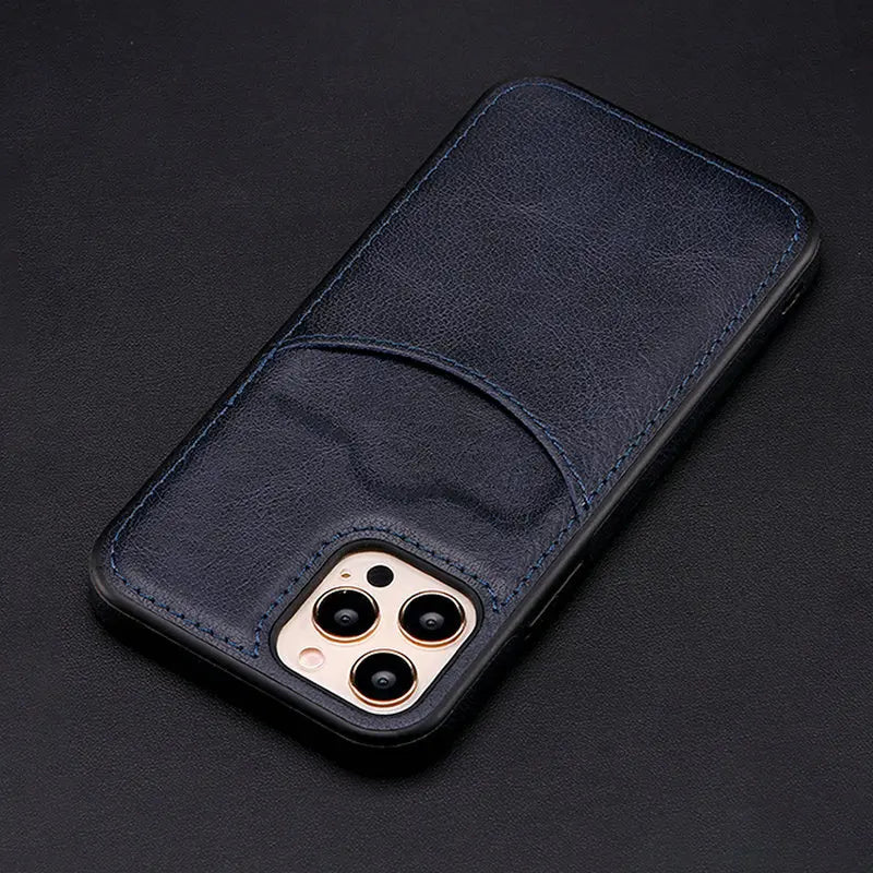 Fashion Wallet Credit Card Slot PU Leather iPhone Case - DealJustDeal