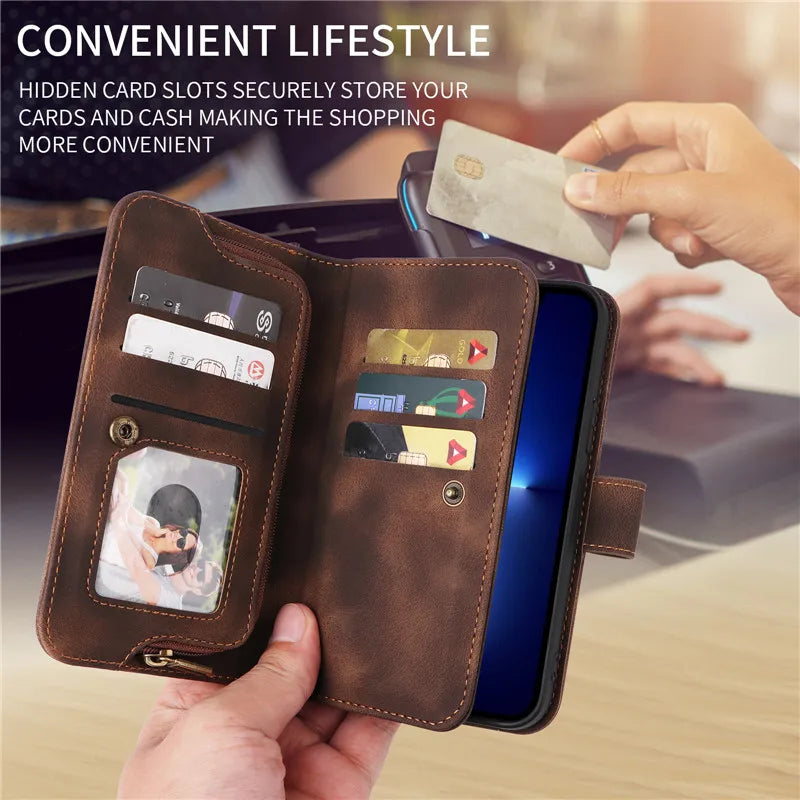 Lanyard Wallet Leather Galaxy S Case - DealJustDeal