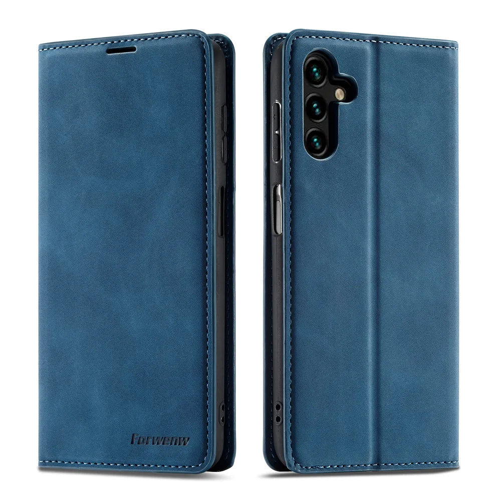 Flip Wallet Leather Galaxy A and M Case - DealJustDeal