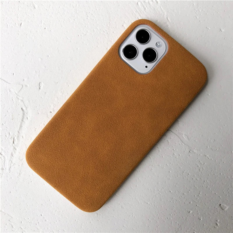 anti-skid Ultra thin Suede Texture leather iPhone Case - DealJustDeal