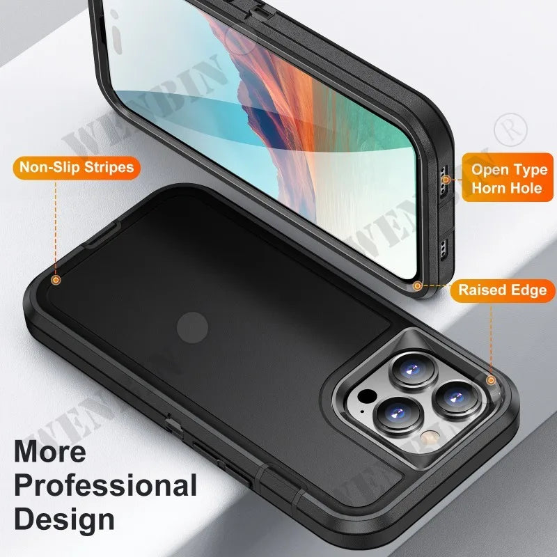 Heavy Duty Shockproof Anti-Scratch Rugged Protective iPhone Case - DealJustDeal