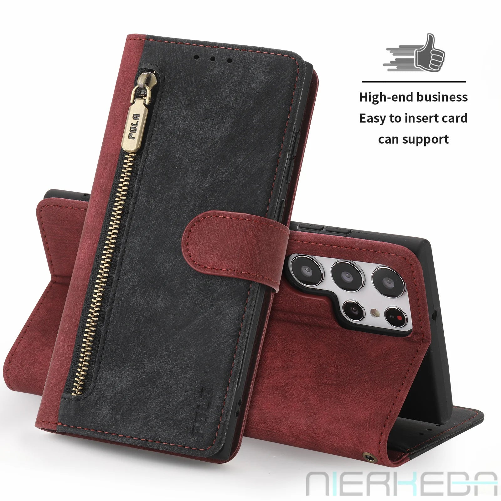 Flip Wallet Leather Galaxy A and M Case - DealJustDeal