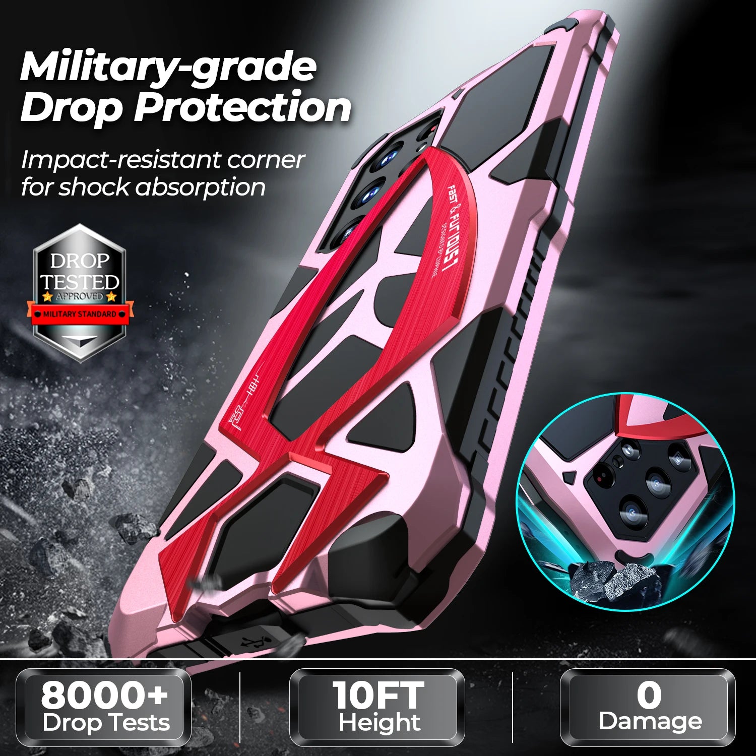 Metal Military Anti Drop Galaxy S Case - DealJustDeal