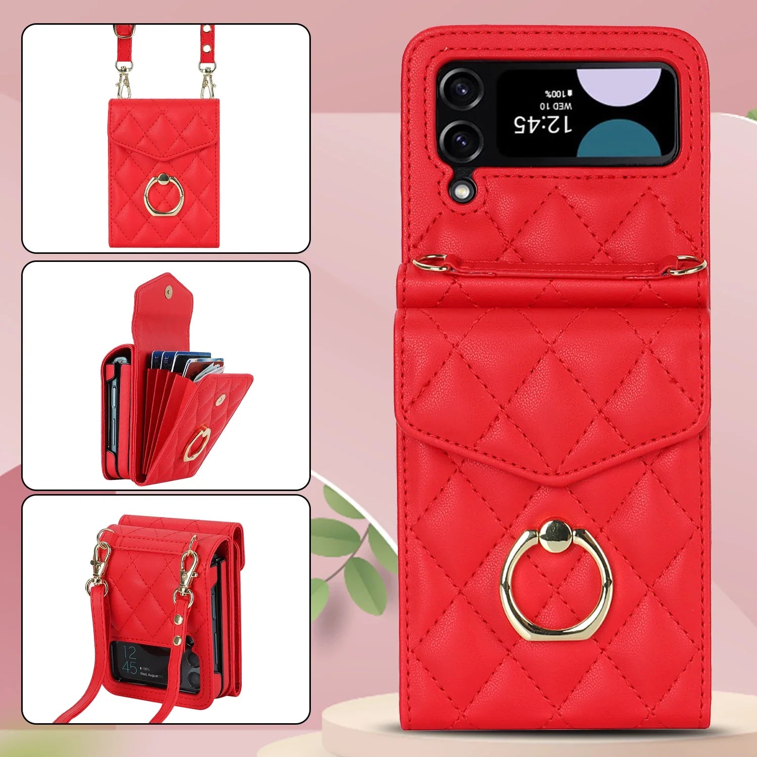 RFID Card Holder Wallet Galaxy Z Flip Case - DealJustDeal