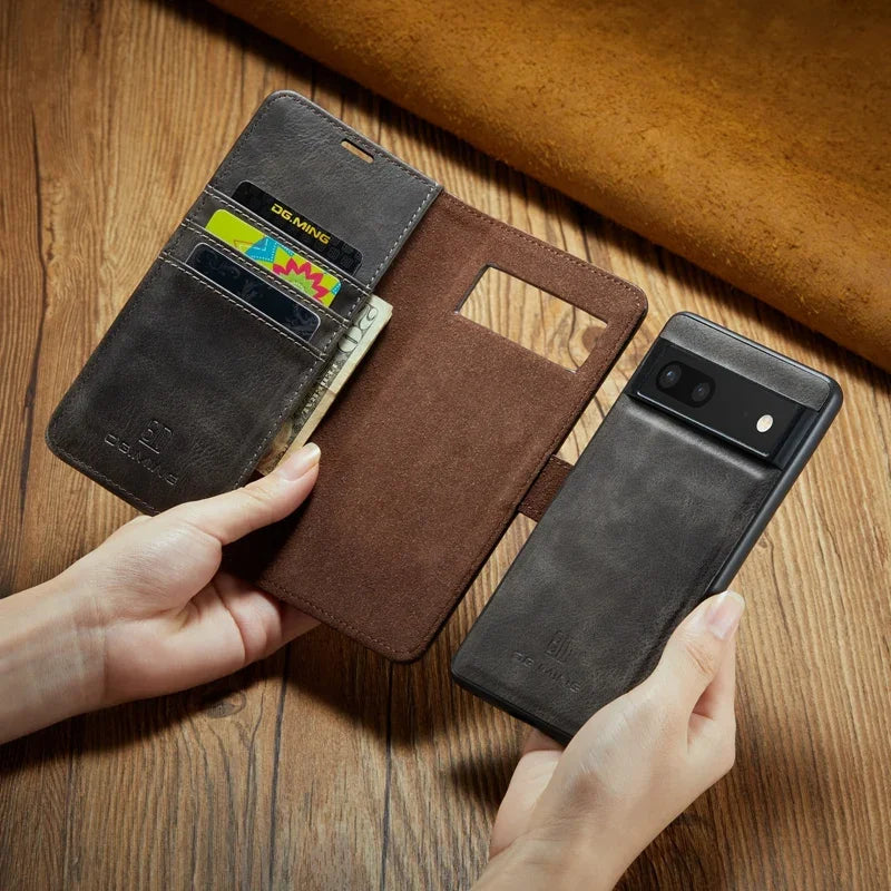 Magnetic 2 in 1 Detachable Wallet Google Case - DealJustDeal